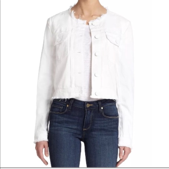 paige white denim jacket